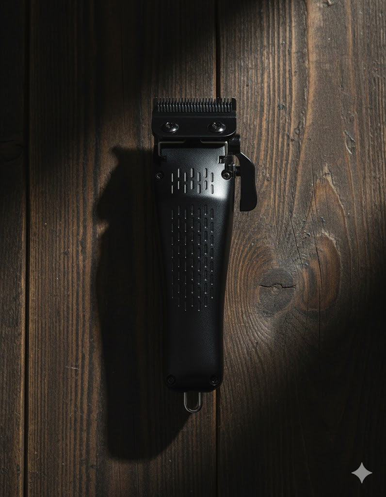 Triumph Professional cordless hair clipper with taper lever. Heavy-duty clipper for bulk removal.